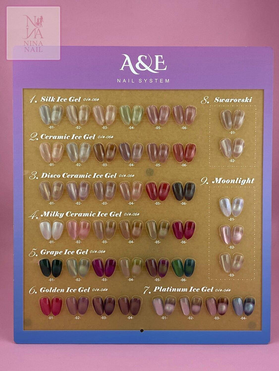 لاک ژل دیسکو سرامیک آیس A&E کیفیت کاملا تضمینی