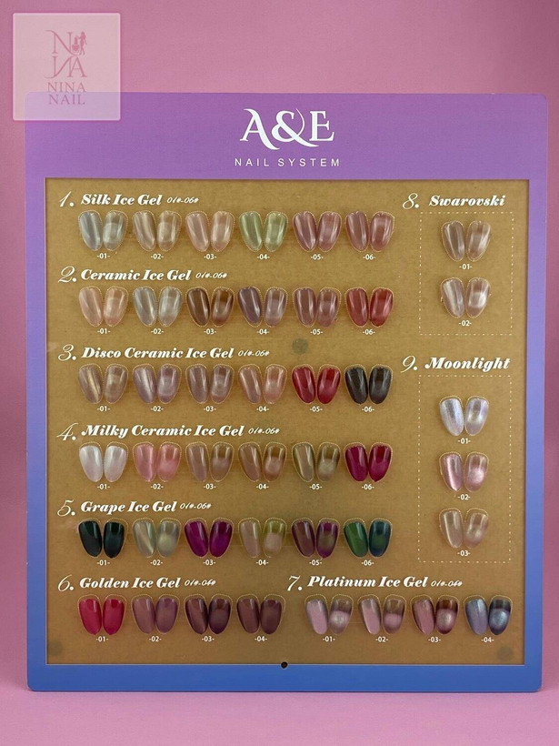 لاک ژل دیسکو سرامیک آیس A&E کیفیت کاملا تضمینی