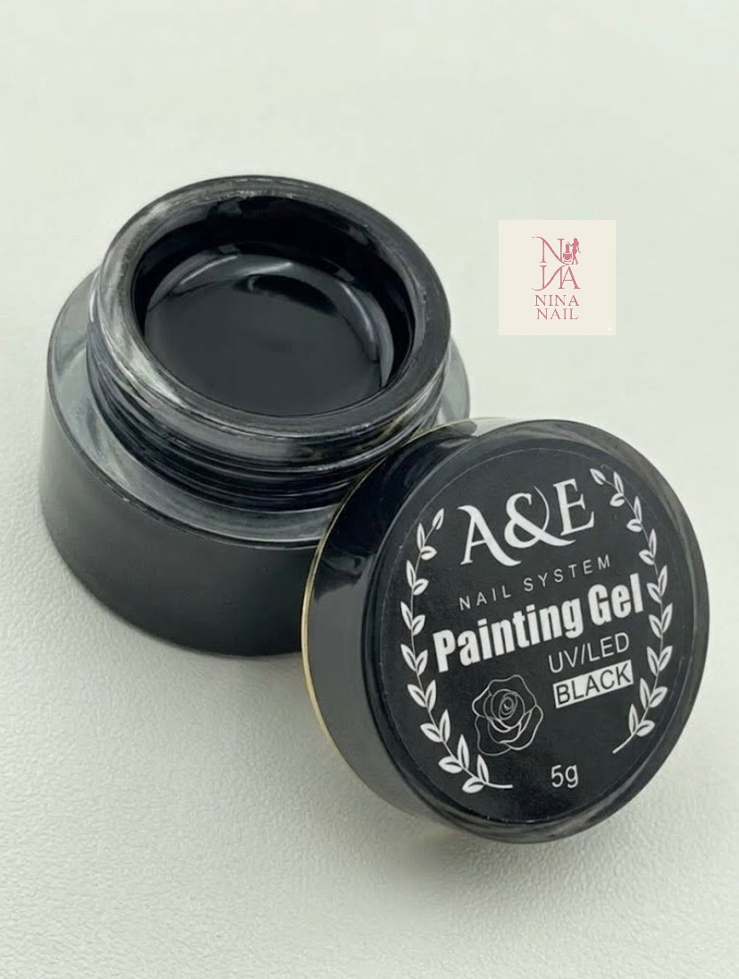 پینت ژل طراحی ناخن A&E با پیگمنت بسیار قوی و غلیظ